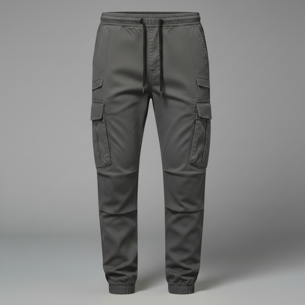 Men's Tactical Cargo Pants | Black Utility Trousers
