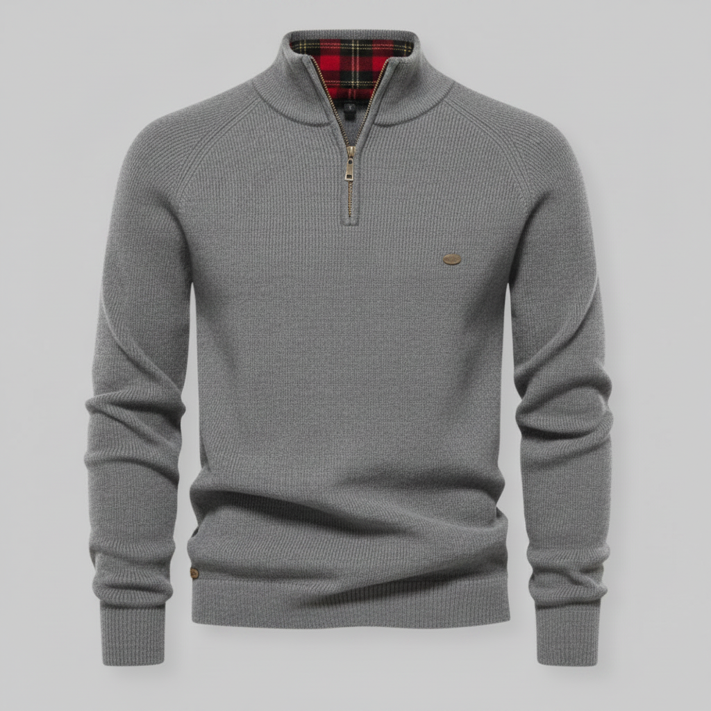 Men's Black Half-Zip Jumper | Slim Fit Knitwear 9