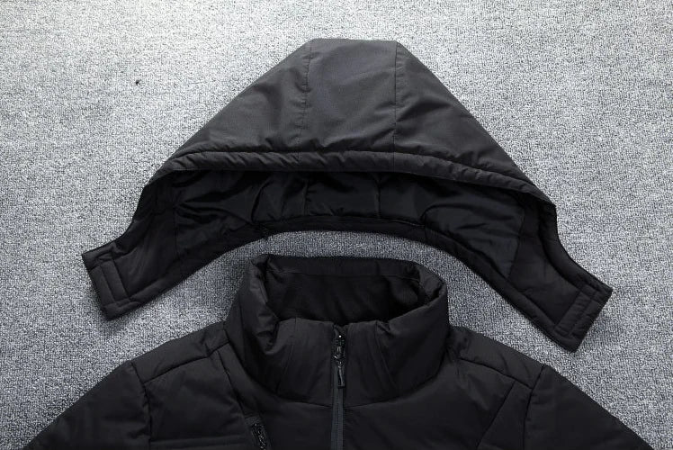Men's Insulated Puffer Jacket with Detachable Hood | Men's Winter Jacket 5