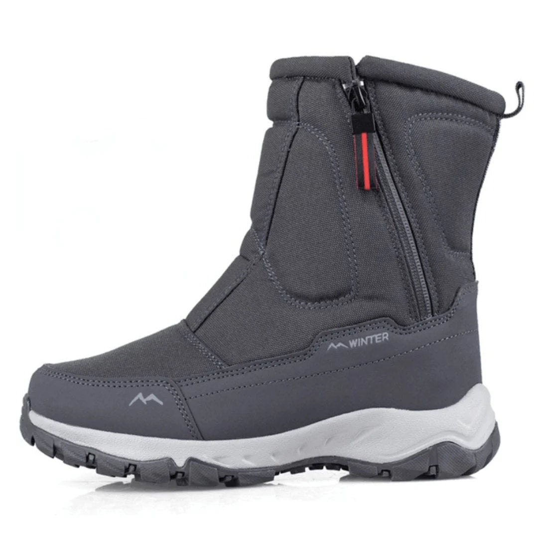 Men's Insulated Winter Boots | Warm Non-Slip Side-Zip Footwear 3
