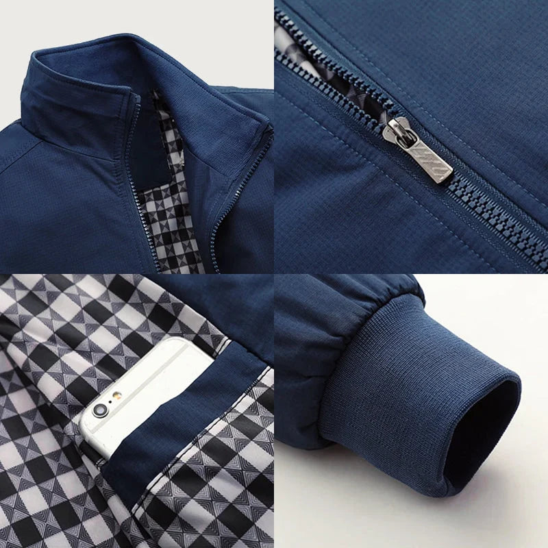 Bomber Jacket | Lightweight Polyester Blend Jacket 6