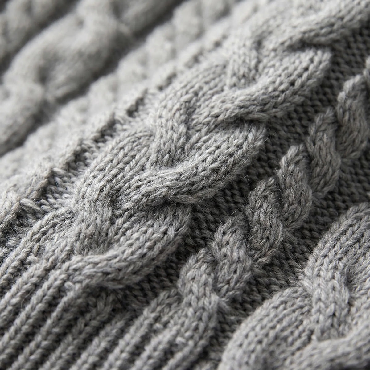 Cable-Knit Ring Scarf Unisex Neck and Face Warmer 3