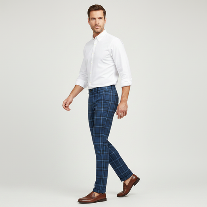 Checked Chinos | Men's Trousers for Casual Style 0
