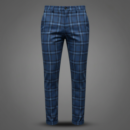 Checked Chinos | Men's Trousers for Casual Style 4