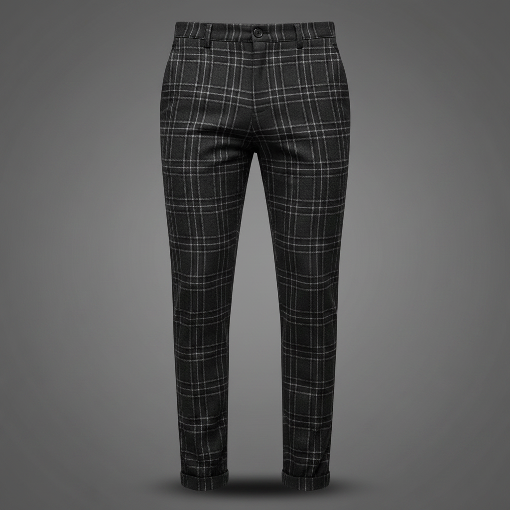 Checked Chinos | Men's Trousers for Casual Style 5
