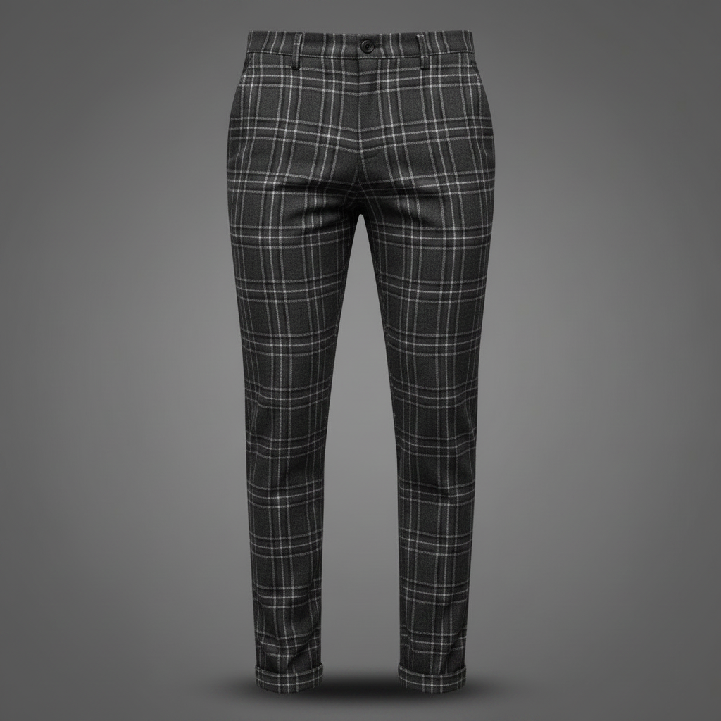 Checked Chinos | Men's Trousers for Casual Style 7