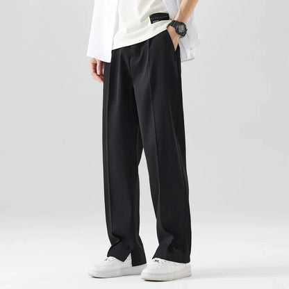 Chill Mode Wide-Leg Pants Mid-Rise Polyester Blend 1
