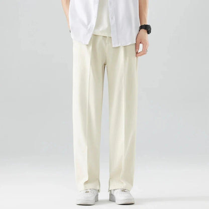 Chill Mode Wide-Leg Pants Mid-Rise Polyester Blend 6