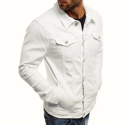Classic Denim Jacket Slim Fit Cotton Blend 6