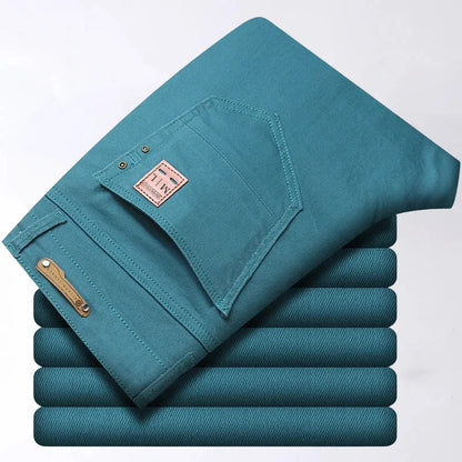 Classic Stretch Jeans Slim Straight Leg Denim 0
