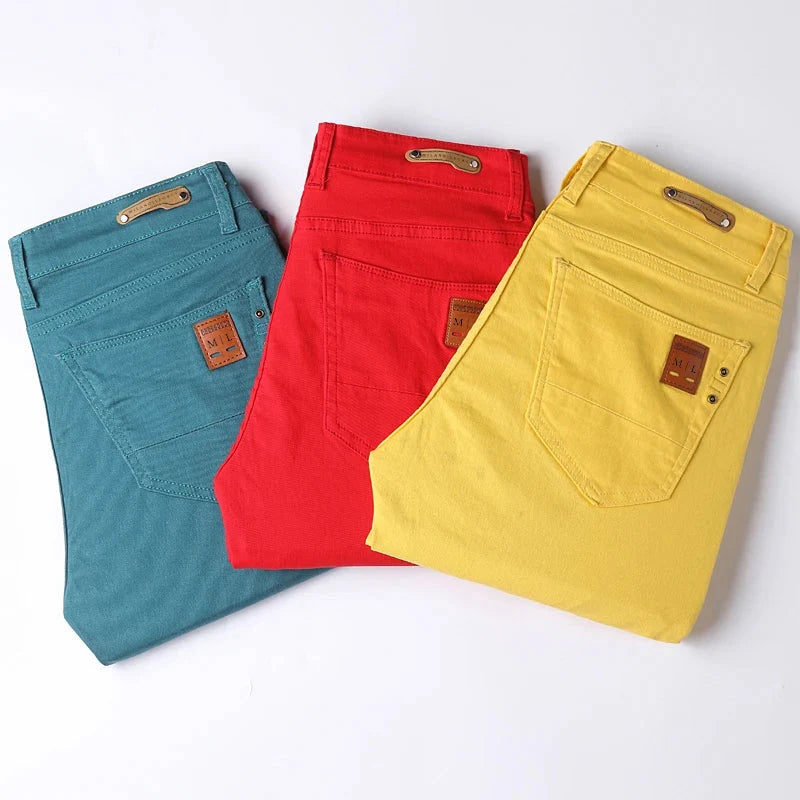 Classic Stretch Jeans Slim Straight Leg Denim 3