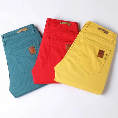 Classic Stretch Jeans Slim Straight Leg Denim 3