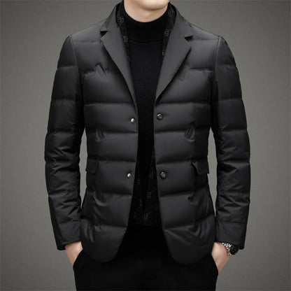Executive Down Jacket | Black Polyester Blend 0