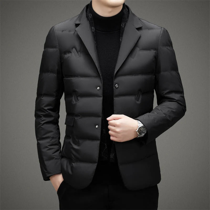 Executive Down Jacket | Black Polyester Blend 2