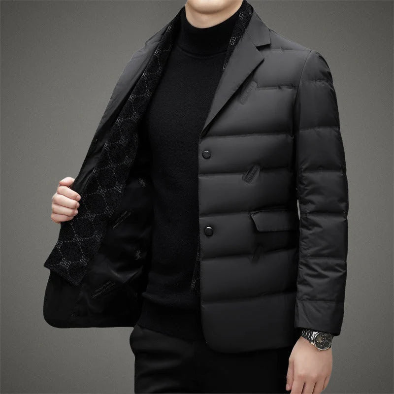 Executive Down Jacket | Black Polyester Blend 3