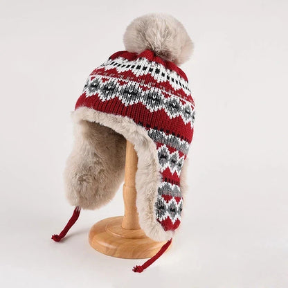 Fair Isle Trapper Hat | Women's Winter Hat with Ear Flaps 1
