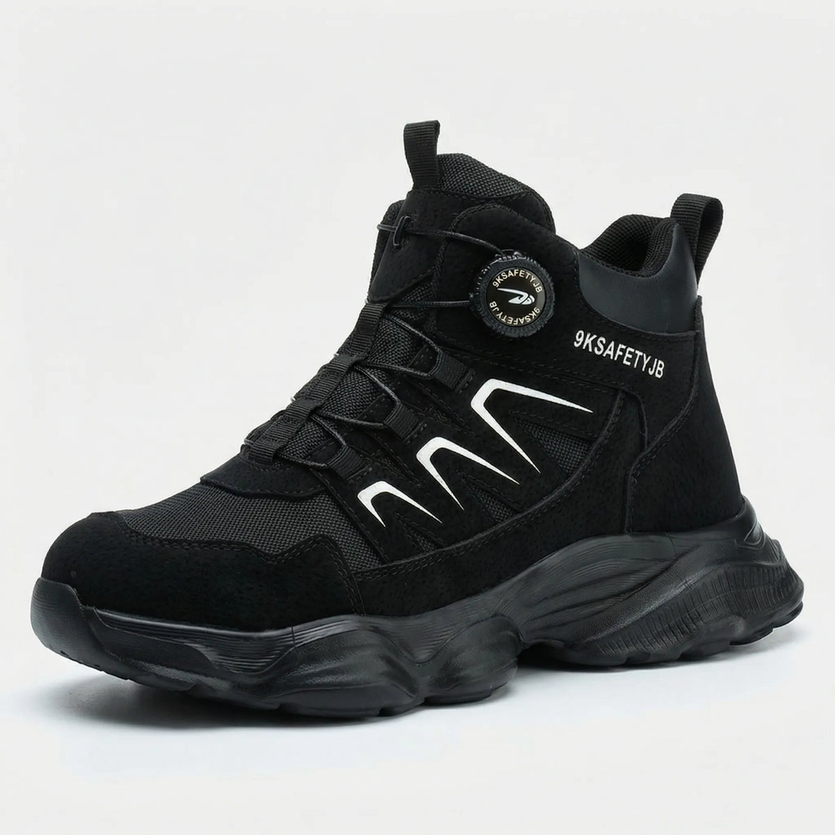 High-Top Work Boot Reinforced Toe Puncture-Resistant Sole 0