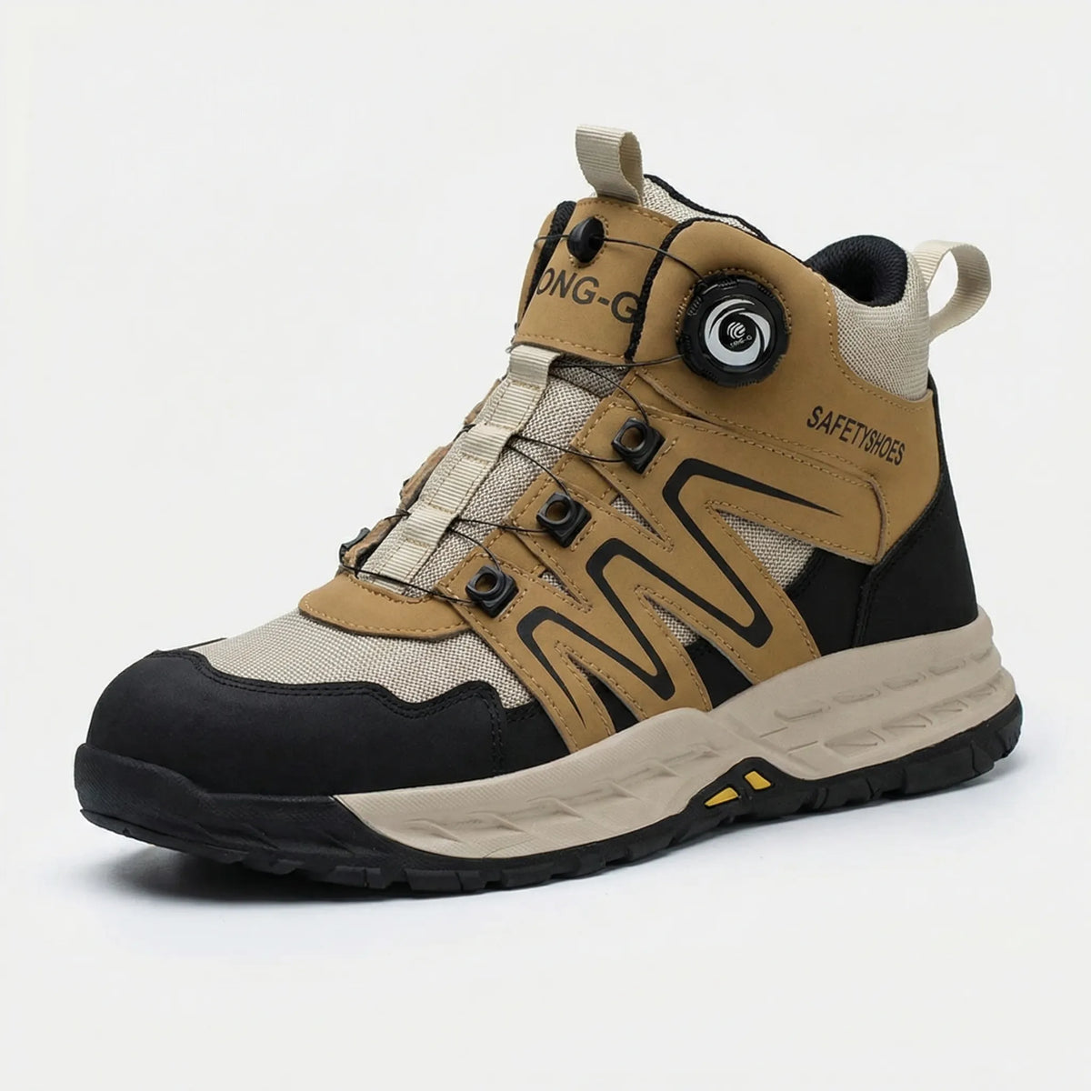 High-Top Work Boot Reinforced Toe Puncture-Resistant Sole 4