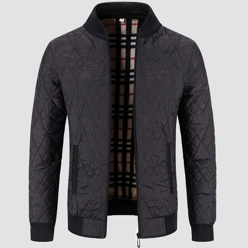 Lightweight Quilted Jacket Men Poly-Cotton Blend 1