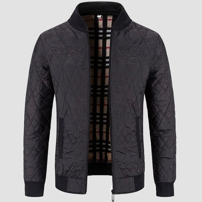 Lightweight Quilted Jacket Men Poly-Cotton Blend 1