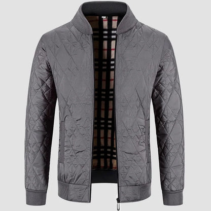 Lightweight Quilted Jacket Men Poly-Cotton Blend 2