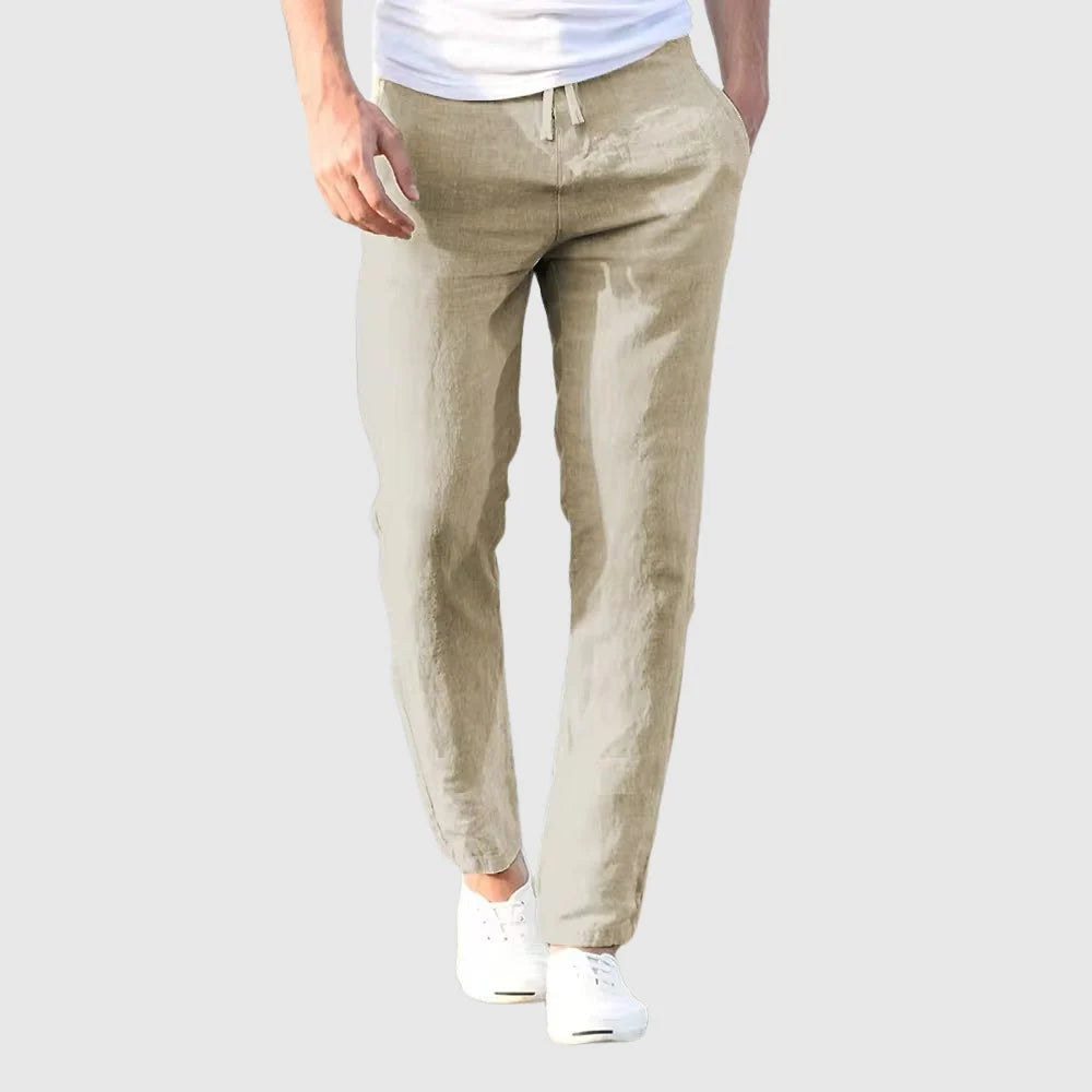 Mason | Men's Linen Drawstring Trousers 0