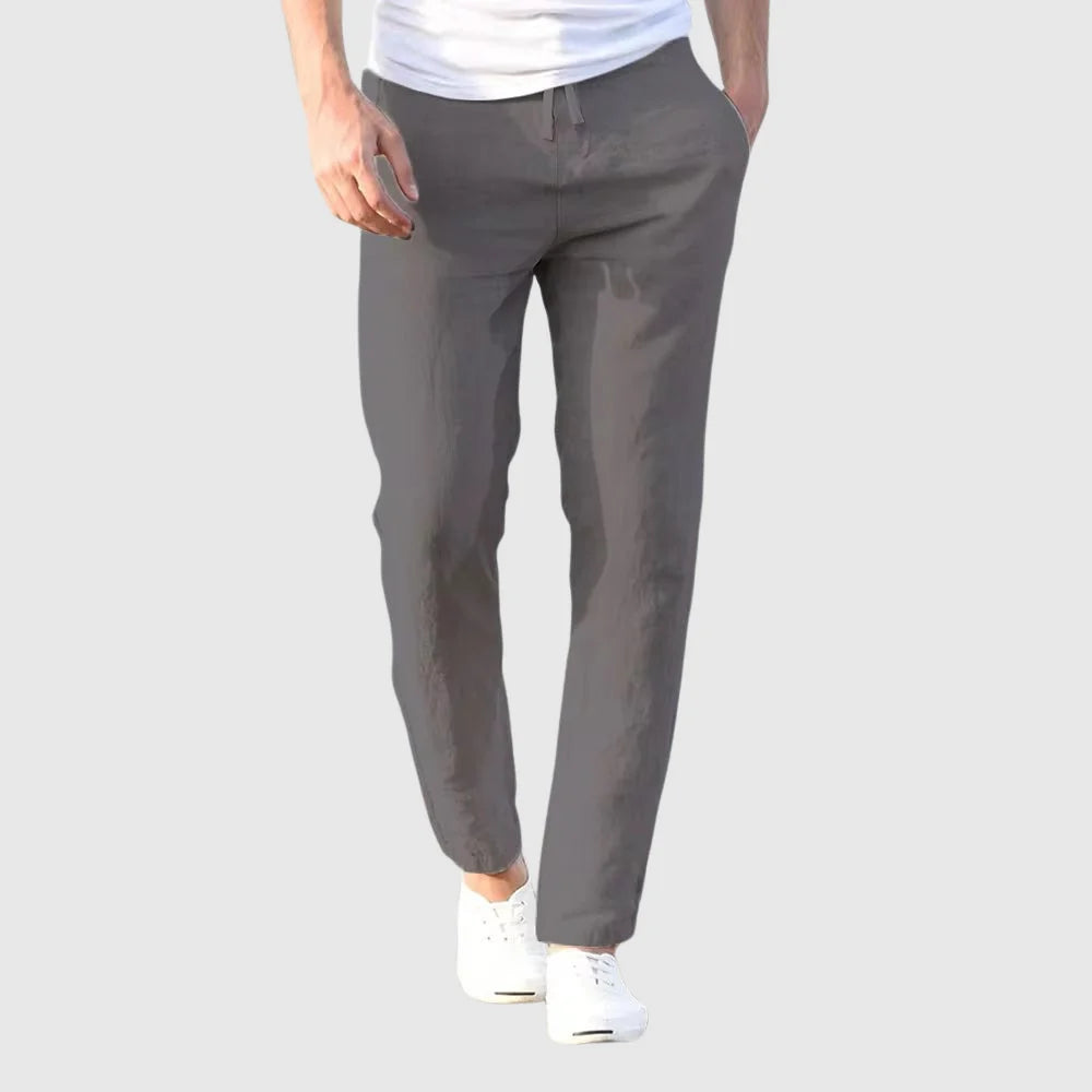 Mason | Men's Linen Drawstring Trousers 1