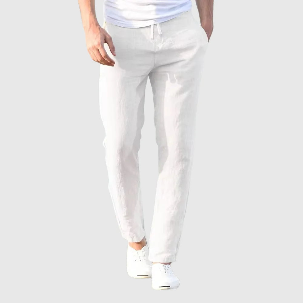 Mason | Men's Linen Drawstring Trousers 4