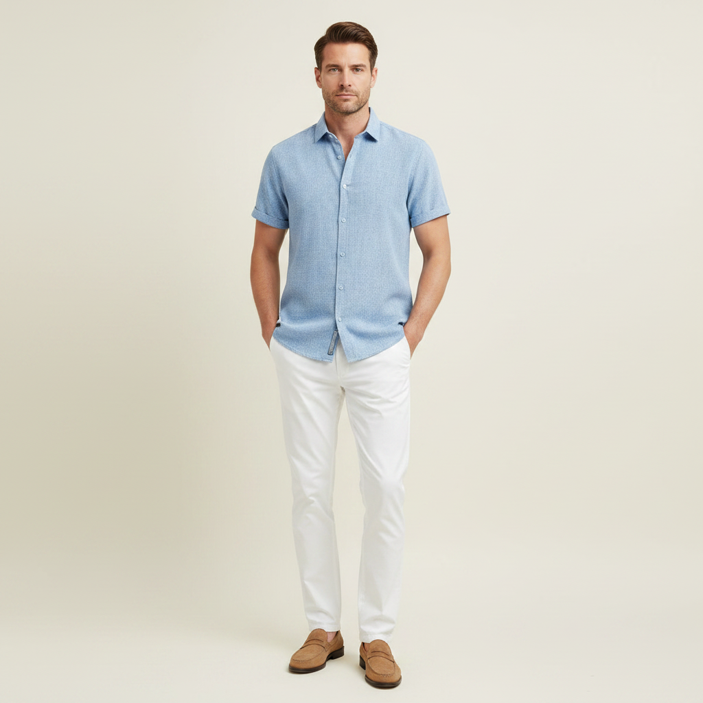 Casual Summer Shirt | Men's T Shirt Lightweight Leisurewear