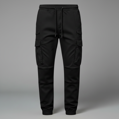 Men's Tactical Cargo Pants | Black Utility Trousers