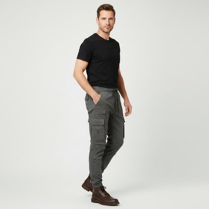 Men's Tactical Cargo Pants | Black Utility Trousers