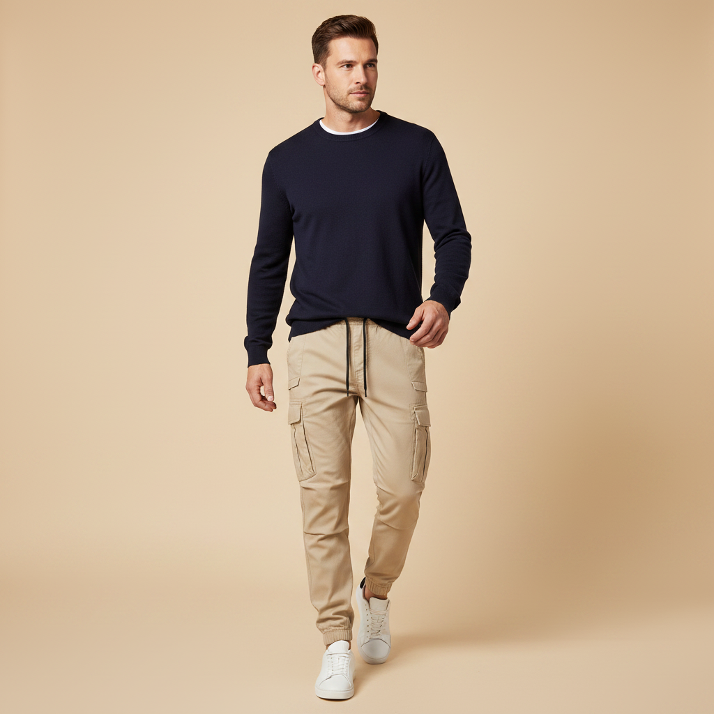 Men's Tactical Cargo Pants | Black Utility Trousers