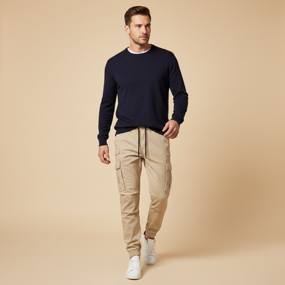 Men's Tactical Cargo Pants | Black Utility Trousers