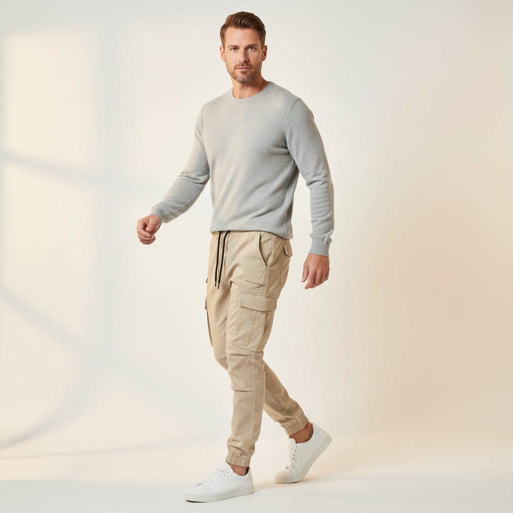 Men's Tactical Cargo Pants | Black Utility Trousers
