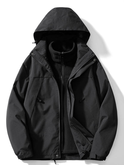 Men's 3-in-1 Hooded Winter Jacket | Men's Winter Coat 0