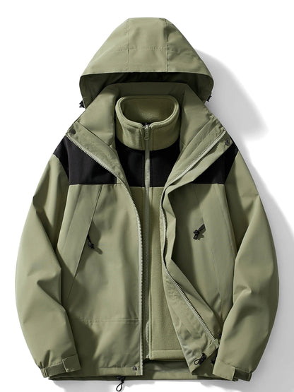 Men's 3-in-1 Hooded Winter Jacket | Men's Winter Coat 2