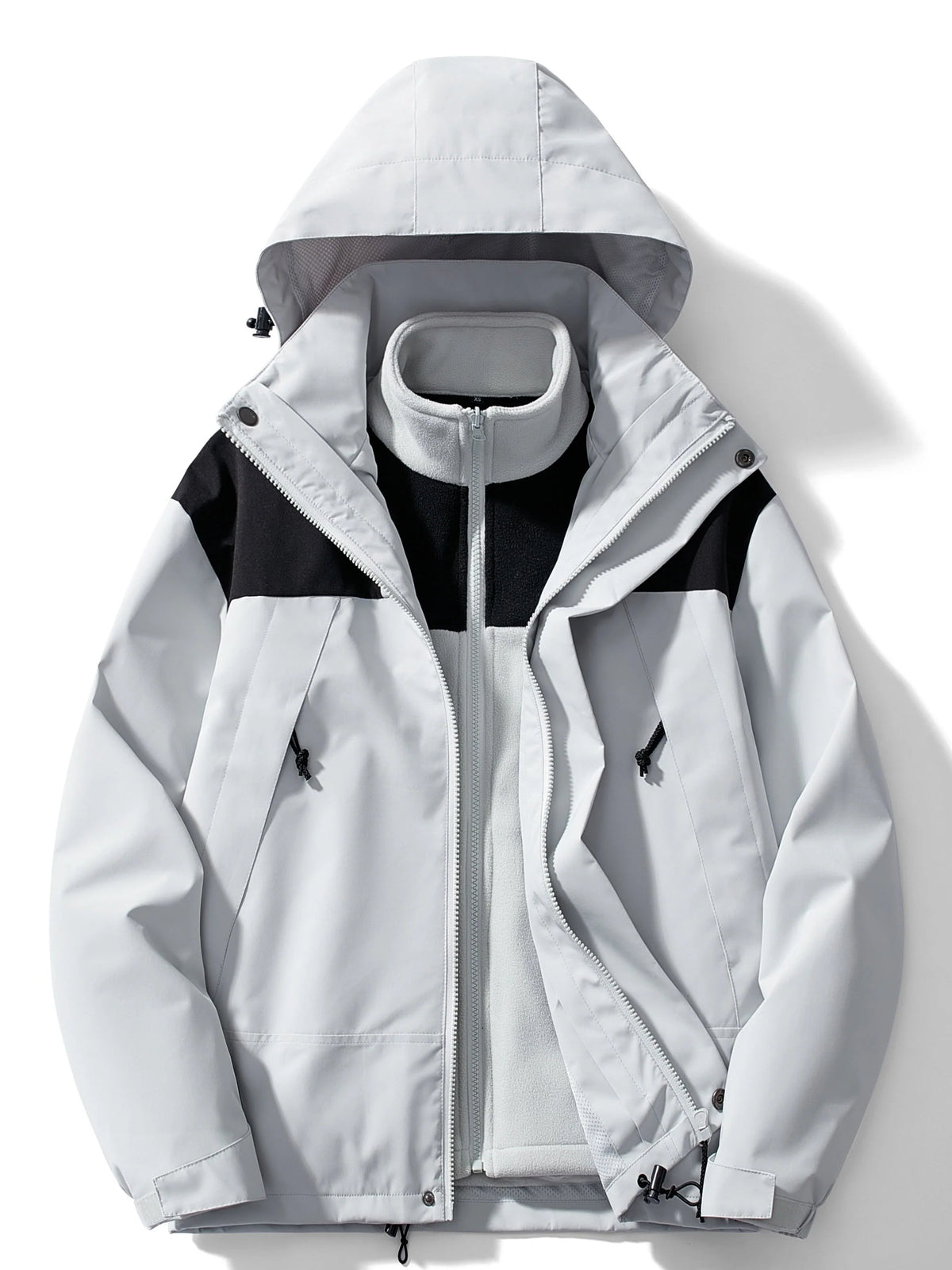 Men's 3-in-1 Hooded Winter Jacket | Men's Winter Coat 3