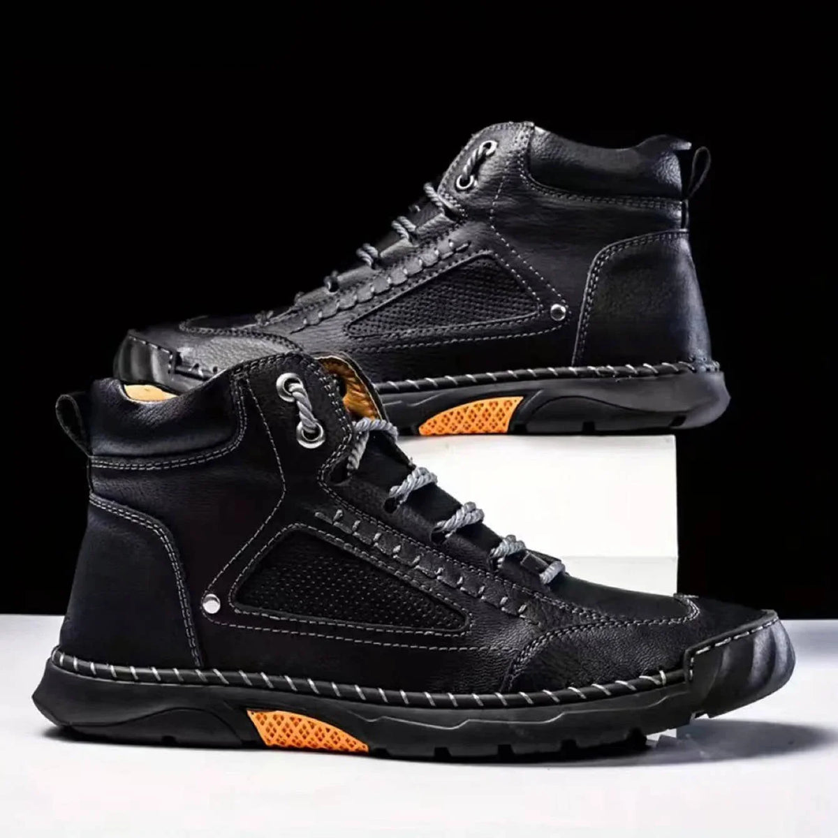 Men's Ankle High Leather Hiking Boots | Outdoor Footwear 0