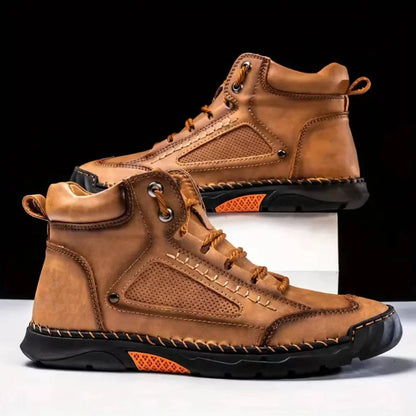 Men's Ankle High Leather Hiking Boots | Outdoor Footwear 1