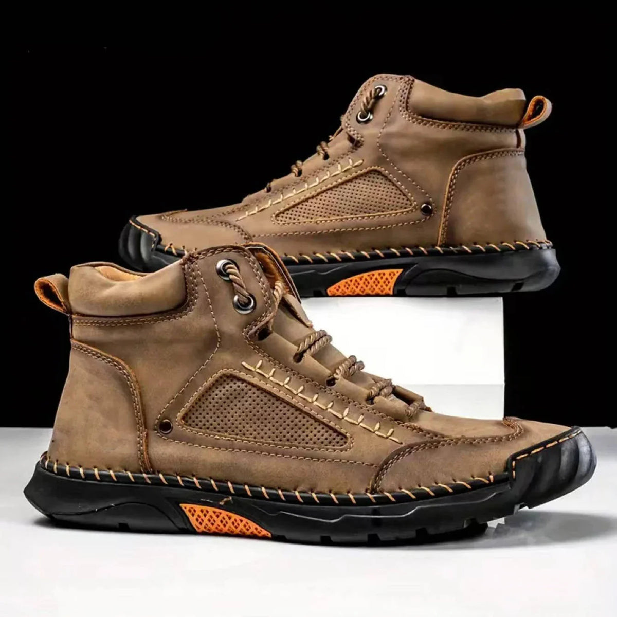 Men's Ankle High Leather Hiking Boots | Outdoor Footwear 4
