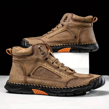 Men's Ankle High Leather Hiking Boots | Outdoor Footwear 4