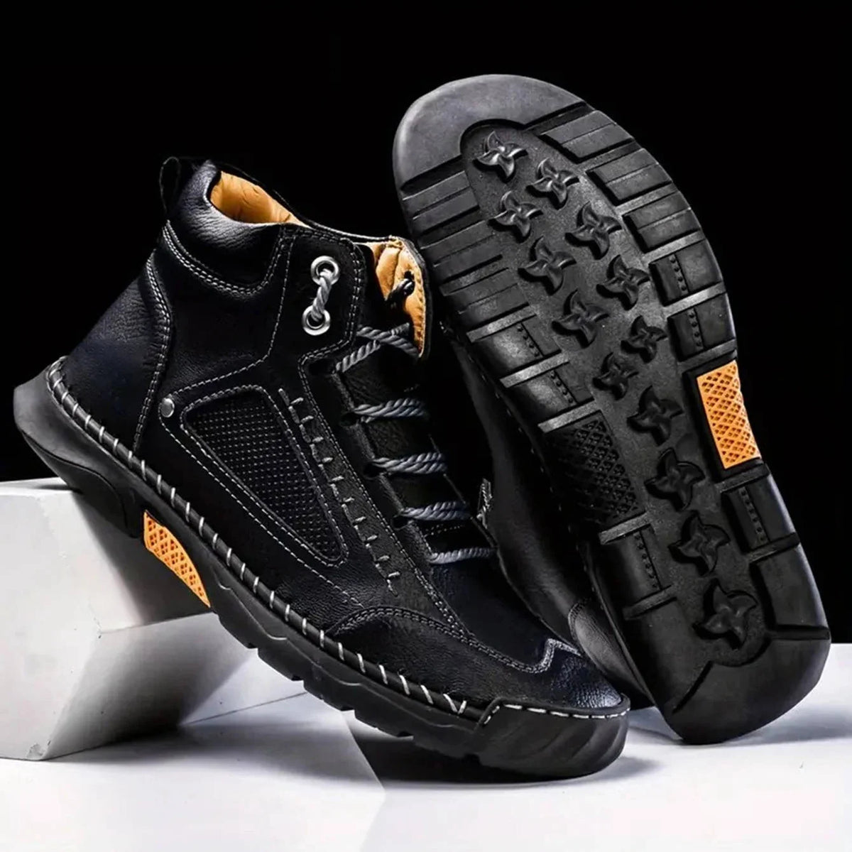 Men's Ankle High Leather Hiking Boots | Outdoor Footwear 5
