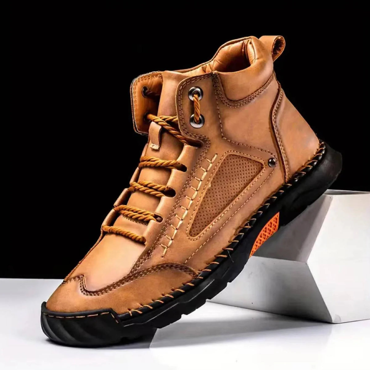 Men's Ankle High Leather Hiking Boots | Outdoor Footwear 7