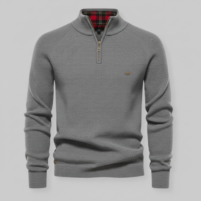 Men's Black Half-Zip Jumper | Slim Fit Knitwear 9