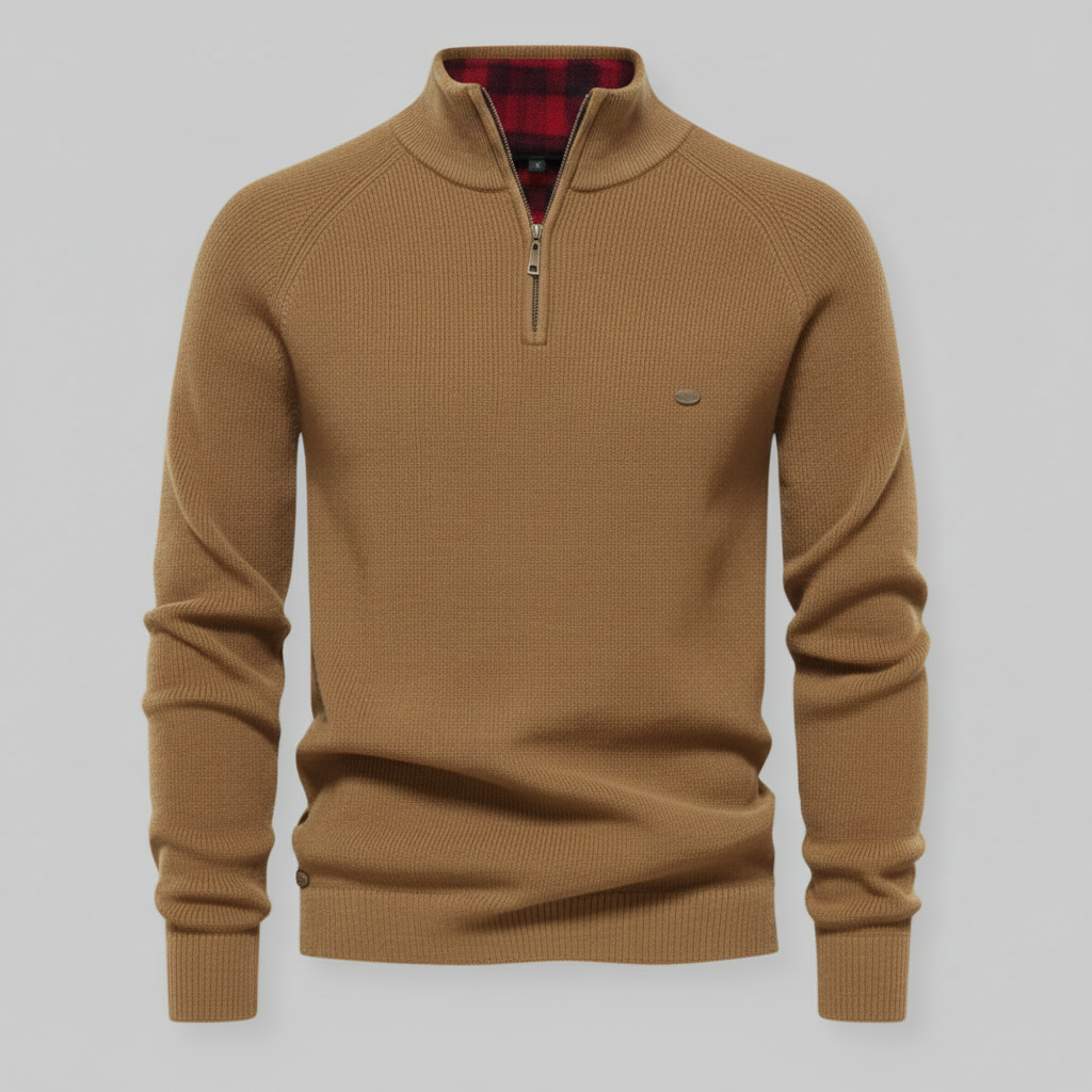 Men's Black Half-Zip Jumper | Slim Fit Knitwear 7