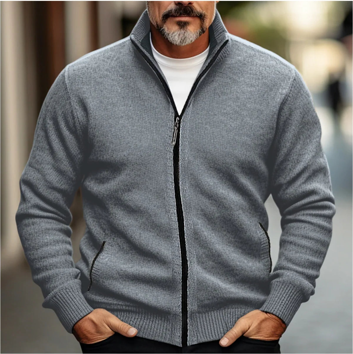 Men's Zip Up Cardigan | Men's Cardigan Sweater 2