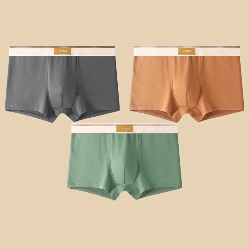 Men's Boxer Brief Set Mid-Rise Cotton Comfort 3