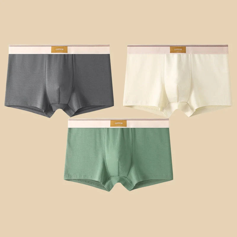 Men's Boxer Brief Set Mid-Rise Cotton Comfort 4