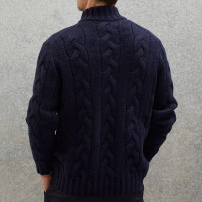 Men's Cable-Knit Zip Cardigan | Men's Cardigan Sweater 5