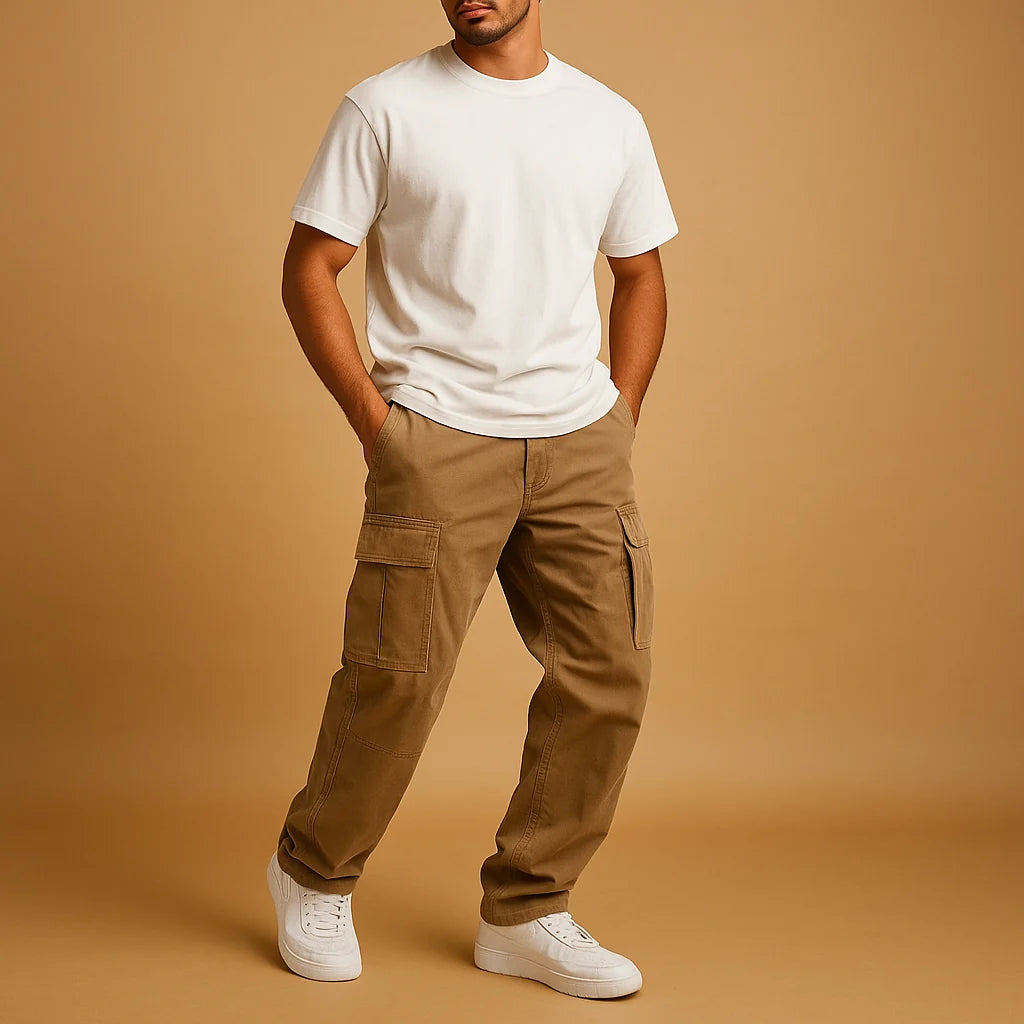 Men's Cargo Pants | Regular-Fit Trousers Cotton Blend 3